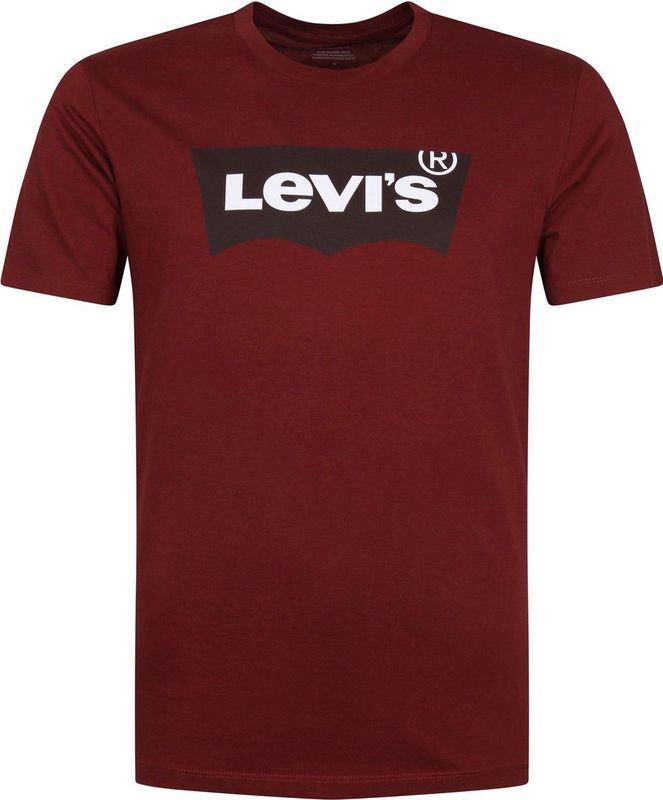 Levi's - T-Shirt Graphic Logo Bordeaux Rood - Heren - Modern-fit