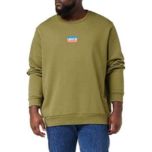 Levi's Heren Standard Graphic Crew Sweatshirt, Mini Sportswear Martini Olive, M