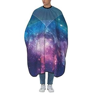 Salon Cape Galaxy Sky Green Triangle Kapper Schort Cape Gepersonaliseerde Kapper Jurk Professionele Kappers Voor Styling Kappers Familie