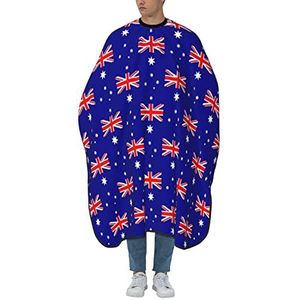 Kapper Schort Australië Vlag Patroon Haar Snijden Schort Vlekbestendig Kappers Cape Waterdichte Salon Jassen Voor Styling Haar Knippen Kapsel