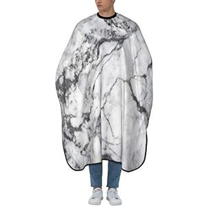 Kapperscape Hipster Wit Zwart Marmer Kappersmantel Professionele Barber Cape Antistatische Salon Kappers Cape Voor Kapsels Haarknippen Vrouwen