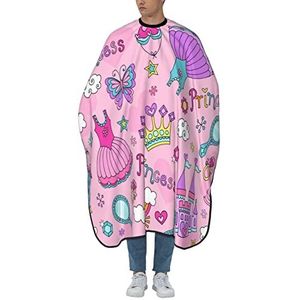 Kapper Cape Prinses Roze Kasteel Kroon Kapper Schort Cape Professionele Kappers Schort Professionele Salon Jassen Voor Mannen Salon Kappers