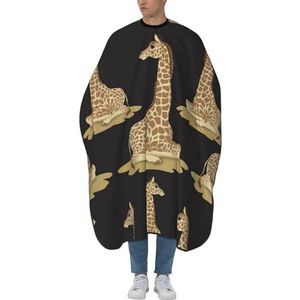 Kapperscape Yoga Grappige Giraffe Cape Kapsel Antistatisch Schort Verstelbaar Schort Salon Kappers Styling Kapsel