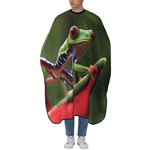 Kapper Schort Puerto Rico Boom Kikker Bloem Kapper Schort Cape Vlekbestendige Kappers Jurk Waterdicht Haar Snijden Cape Voor Vrouwen Salon Coloring