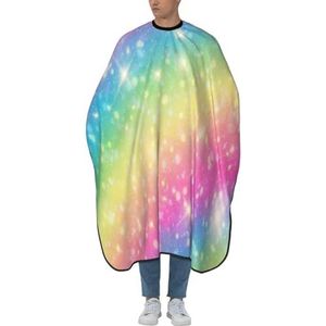 Kapperscape Galaxie Fantasie Pastel Regenboog Tondejas Polyester Schort Verstelbare Salon Kappers Capsules Voor Kapsels Kappers Voor Kapsels Haar Knippen Kinderen