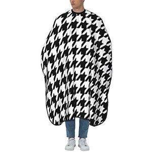 Kapperscape Tartan zwart wit kapperscape mode kapperscape originele kapperscape voor kinderen haarknippen haarstyling