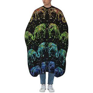 Kapper Kapper Kapper Cape Zebra Verf Splatter Kleurrijke Kappers Jurk Gepersonaliseerde Salon Jassen Vlekbestendig Kappers Salon Cape Voor Kinderen Styling Kapper