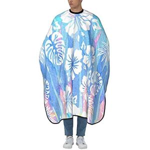Haircut Cape Hawaiian Bloem Hibiscus Aloha Cape Voor Professionele Kappers Schort Polyester Schort Voor Snijden En Haar Sterven Kappers Styling