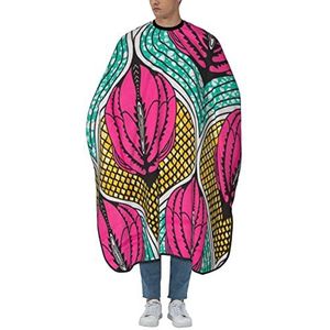Ankara Haarknipcape, rood, groen, zwart, ui, salon, cape, mode, salon, kapper, cape, polyester, kapperscape voor kapsel, volwassenen, vrouwen