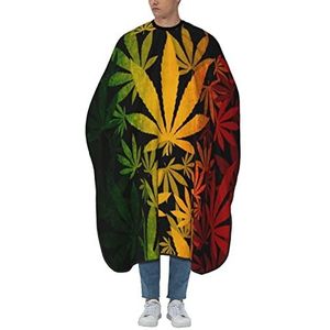 Kappersjurk Rasta Canabis Wiet Blad Salon Cape Professionele Kappers Cape Waterdichte Kappers Jurk Voor Styling Salon Familie