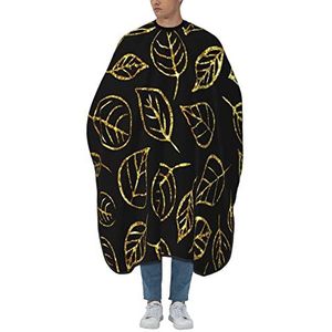 Kappers Jurk Gouden Bladpatroon Haarknip Cape Professionele Salon Kappers Cape Mode Kapsel Cape Voor Kapsels Volwassenen Salon