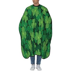 Kappersjurk, klaver, groen blad, kapper, cape, verstelbaar, haarsnit cape, polyester, barper, cape voor volwassenen, kapsel, vrouwen