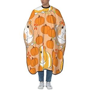 Kapper Cape Cavia's Pompoenen Halloween Kapper Schort Antistatische Kappers Schort Vlekbestendig Haar Snijden Cape Voor Mannen Styling Kapper