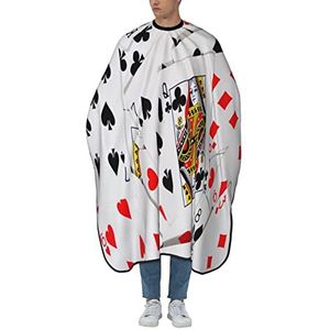 Kapperscape pokerkaart verstelbare kapselcape universele kapselschort haarcape voor kapsels salon knippen