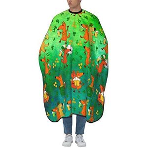 Kapper Kapsel Cape Saint Patricks Vossen Ierse Salon Cape Unisex Kapsel Cape Waterdichte Salon Jassen Voor Kids Styling Kapsel