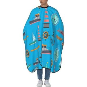 Kappersjurk, cruiseschip, Ocean Captain, kapperscape, kapperscape, verstelbare kapperscape voor kappers; voor kinderen