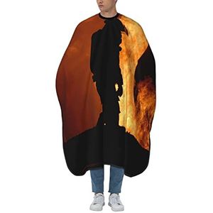 Haarknipjas Brandweerman Vuur Trots Kappers Jurk Universele Styling Schort Mode Haar Salon Cape Voor Kinderen Salon Haarknippen