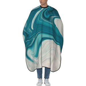 Kapmantel Blauw Wit Pigment Mix Salon Cape Waterdicht Styling Schort Mode Haarknippen Cape Voor Vrouwen Salon Kapsel