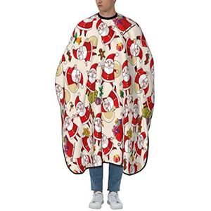 Kappers Capsules Kerstmis Kerstman Kerst Kapmantel Polyester Schort Professionele Kapperscape Voor Kapsels Haarknippen Kinderen