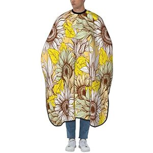 Salon Cape V-On Gogh Zonnebloem Kapperscape Antistatisch Haarknippen Cape Polyester Barber Cape Voor Volwassenen Kinderen Haarsnit
