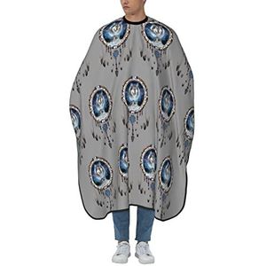 Kapper Cape Retro Catcher Wolf Grijs Kapper Schort Verstelbare Kappers Schort Waterdichte Haar Snijden Toga Voor Styling Kinderen Haar Knippen