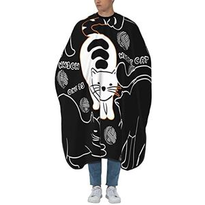 Kapperscape Welke Is Witte Kat Kitty? Kapperscape Waterdichte Salon Kappers Cape Originele Kappers Schort Voor Haarstyling Kapsalon