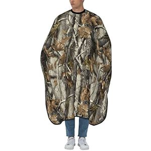 Salon Cape Mossy Tree Camo Blad Kapper Schort Vlekbestendig Schort Professionele Kappers Cape Voor Kinderen Snijden Styling