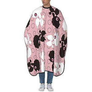 Kapperscape Oudere Poedel Leuke Hond derosa Tondejas Polyester Barber Cape Professionele Kapperscape Voor Volwassenen Haarknippen Haarsnit