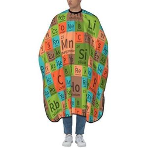 Kappers Toga Chemie Periodiek Systeem Elementen Kapper Schort Professionele Schort Waterdichte Kappers Jurk Voor Mannen Kapper Styling