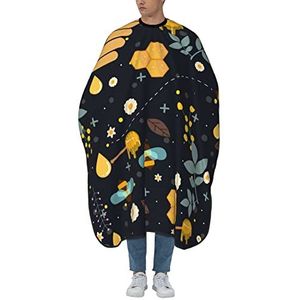 Haarknip Cape Honingbij Kappers Jurk Antistatische Styling Schort Universeel Haar Salon Cape Voor Vrouwen Kinderen Haarknippen