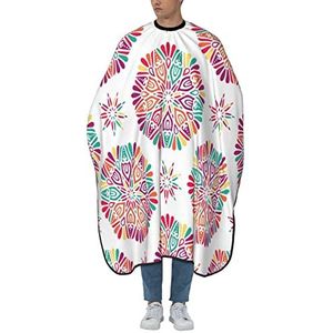 Kapperscape Retro Bloem Pai Sley-Medaillon Snijcape Polyester Kapsel Salon Cape Waterdicht Styling Schort Voor Vrouwen Kapsel Volwassenen