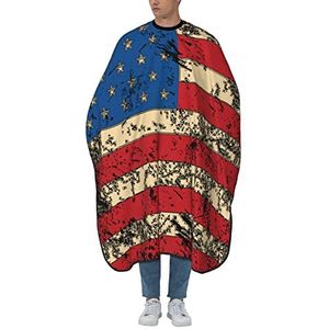 Kappers Jurk 4 juli Spuiten De Amerikaanse Vlag Kappers Capsules Universeel Schort Verstelbare Kapperscape Voor Haarstyling Kinderen Salon