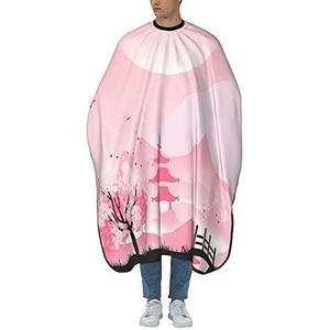 Kappers Gown Japan Bloem Tempel Roze Haar Snijden Schort Vlekbestendig Kappers Cape Professionele Styling Capes Voor Kinderen Kapsel Kinderen