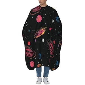 Salon Cape Sterrenhemel van de Melkweg Tondeuse Cape Universele Salon Cape Antistatische Salon Kappers Cape voor Kappers Voor Kapsels Haarknippen Kinderen