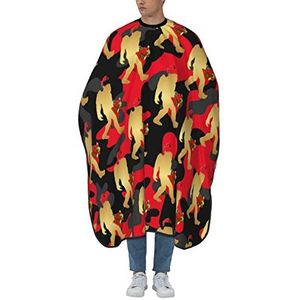 Kappersjurk Bigf Oot Sasq Uatch Kerstman Kapperscape Professionele Kapperscape Salon Cape Antistatische Kapperscape voor Volwassenen Kinderen Salon