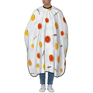 Haarknipmantel oranje marmeren bladeren kapper cape polyester haarknip cape mode barber cape voor kapsel kapsel kinderen