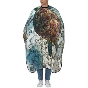 Tondeuse Cape Caribische Zeeschildpad Kapper Cape Verstelbare Kappers Schort Mode Haarknippen Cape Voor Volwassenen Kinderen Vrouwen