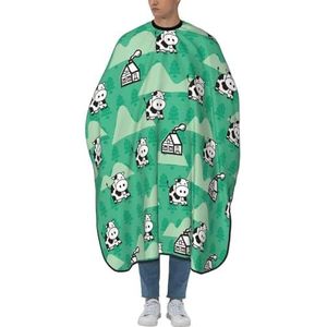 Salon Cape Gelukkige Koeienboom Groen Snijcape Universele Salon Kappers Cape Waterdicht Kapperscape voor Kinderen Volwassenen Haarknippen
