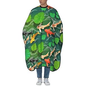 Kapper Cape Koi Vis Onder Water Kappers Schort Gepersonaliseerde Haar Snijden Cape Waterdichte Kappers Jurk Voor Vrouwen Kinderen Salon