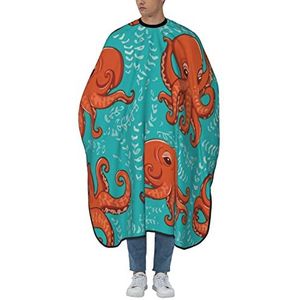 Onderwater Dier Schort Diepe Zee Universele Kapsalon Cape Waterdicht Kapper Schort Kappers Schort Voor Tieners Haar Knipbeurt