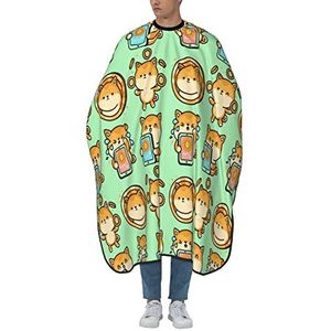 Haarknipcape, schattige pont, kappersjurk, antistatisch, waterdicht, kapperscape voor volwassenen, vrouwen, salon