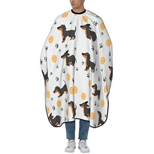 Kapperscape teckel bal pootafdruk kappers jurk antistatische kapsalon cape professionele styling schort voor salon kinderen haar knippen