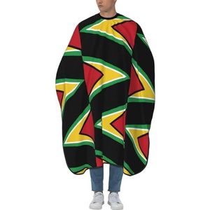 Snijcape Guyana-vlaggen-Jamaica Plaid Kapperscape Waterdicht Haarknippen Cape Professionele Kapsel Cape Voor Volwassenen Kinderen Salon