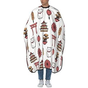 Kappersschort Japanse kat tempel bonsai kapper kapsel cape gepersonaliseerde kapsel cape antistatische kapsel schort jurk voor kinderen styling kappers