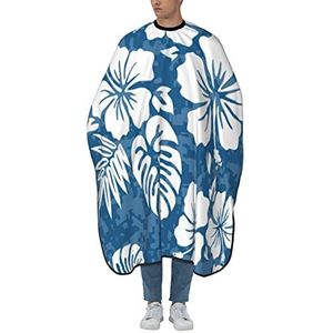 Kapper Kapper Kapper Cape Aloha Hawaiiaanse Bloem Patroon Kapper Schort Cape Waterdichte Kappers Jurk Verstelbare Kapper Kapper Cape Voor Knippen Kappers Kids