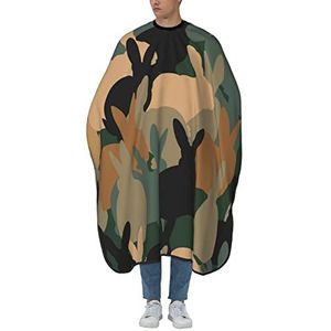 Snijcape Konijnen-Camouflage-Jacht Tondeuse Cape Mode Kapsalon Cape Originele Haarsnit Cape Voor Kinderen Haarknippen Salon