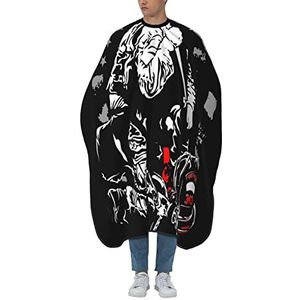 Kapperscape Bijl Brandweerman Rode Lijn Cape Snijden Professionele Kappers Schort Verstelbare Snijden Cape Voor Barbier Styling