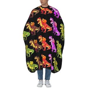 Kapper Schort S-Loth Rijden Dinosaurus Kapper Schort Cape Waterdichte Volledige Lengte Cape Professionele Haar Knipjurk Voor Kinderen Kapper Vrouwen