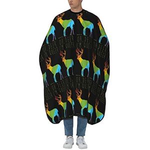 Kappersschort Oh Hert Ik ben Queer Grappig Homo Pride Cape Kapsel Professionele Kapsalon Jas Polyester Kappers Schort voor Kapper