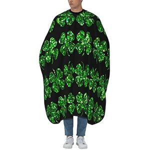 Kapper Schort St Patricks Glitter Klaver Kapper Cape Professionele Haar Knipjurk Verstelbare Kappers Schort Voor Styling Salon Coloring